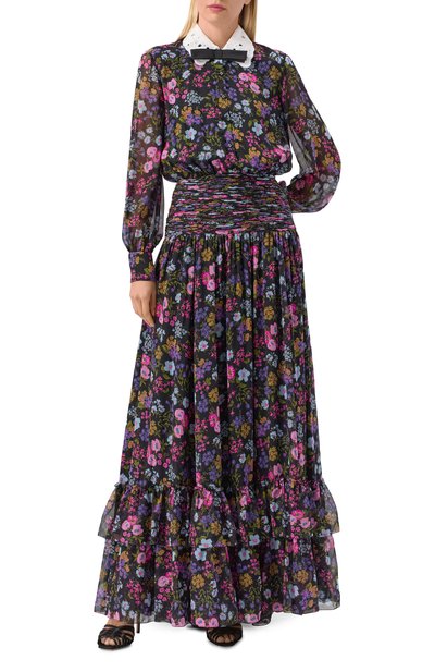 Шелковое платье VALENTINO разноцветного цвета по цене 1230000 руб., арт. 6B0VDLA09CH, фото 3 Шелковое платье VALENTINO, арт. 6B0VDLA09CH, фото 3