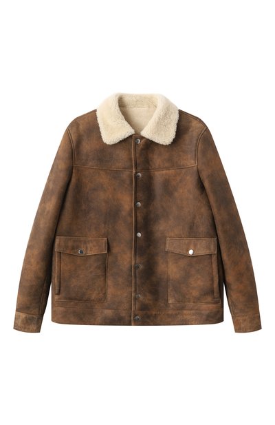 Дубленка из овчины VLASTA MOUNTAIN коричневого цвета по цене 79950 руб., арт. TRAKIA, фото 1 Дубленка из овчины VLASTA MOUNTAIN, арт. TRAKIA, фото 1