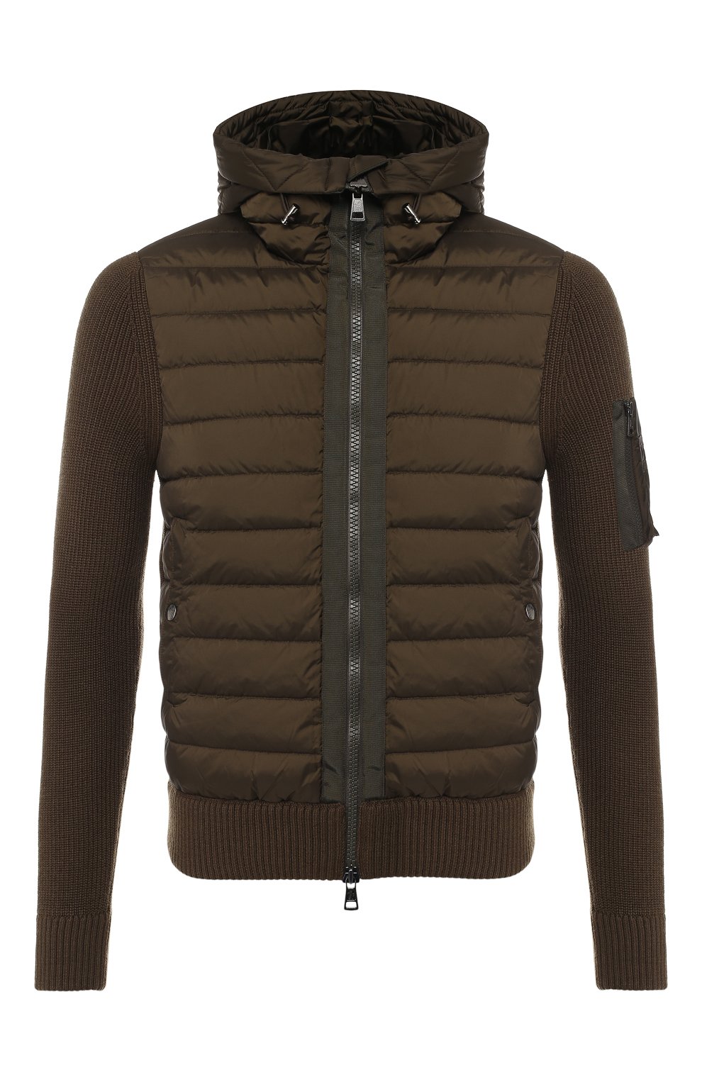 Кардиган на молнии с утепленной вставкой и капюшоном MONCLER, арт. D2-091-94028-00-94789, фото 1