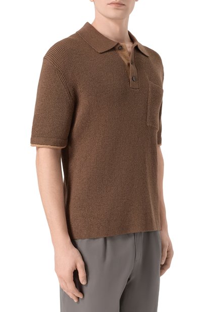 Поло изо льна и хлопка 12 STOREEZ, арт. 137209, фото 3