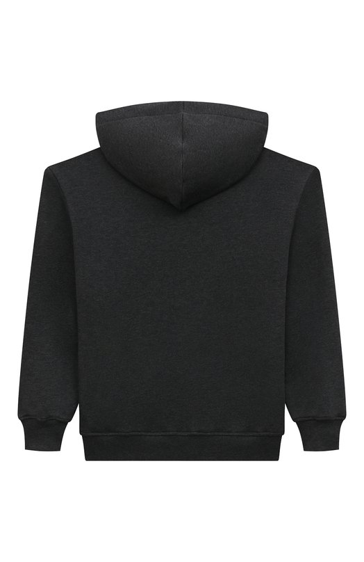Хлопковое худи MSGM kids Серый, фото 2