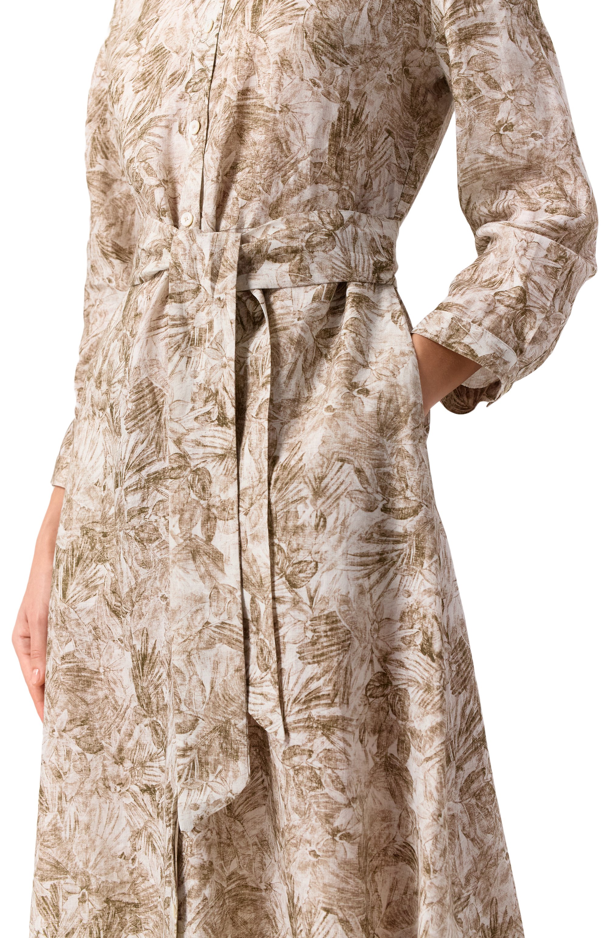 Льняное платье KITON, арт. D57308H0922005, фото 5