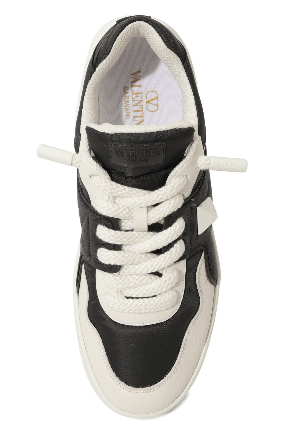 Текстильные кеды one stud xl VALENTINO, арт. 5Y0S0G37/CPB, фото 6