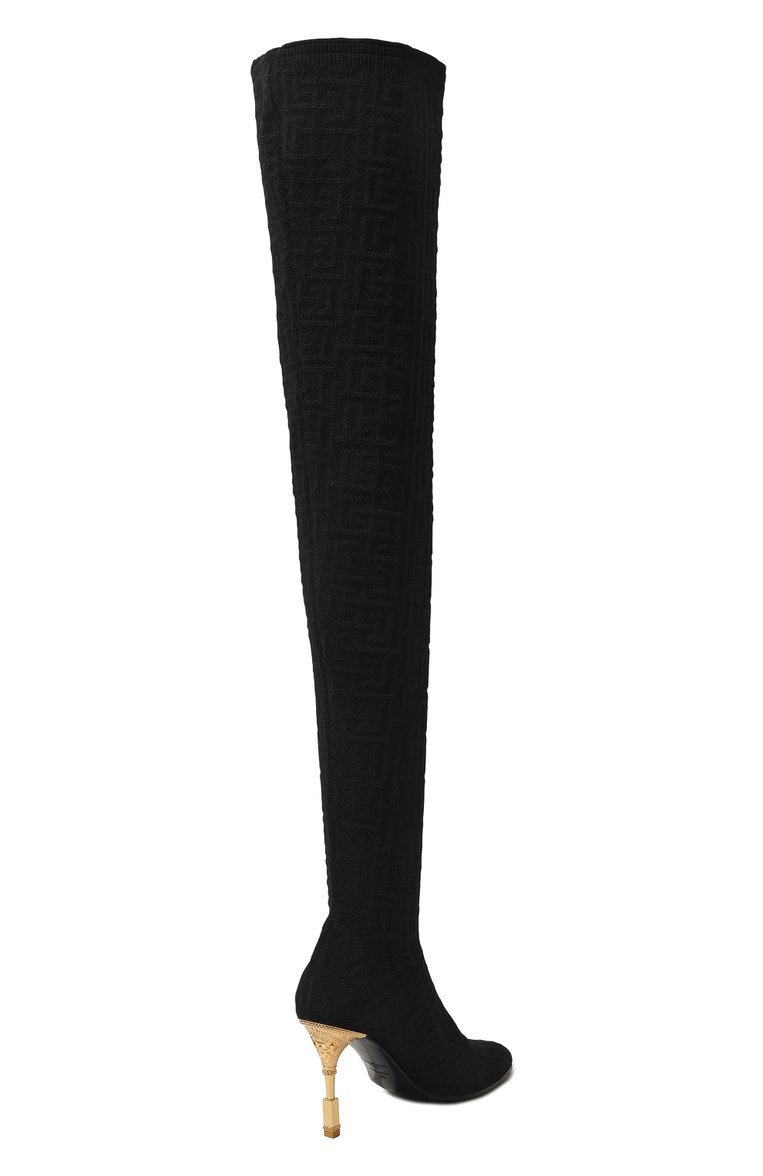 Текстильные ботфорты moneta 95 BALMAIN, арт. AN1TB809TPBK, фото 1
