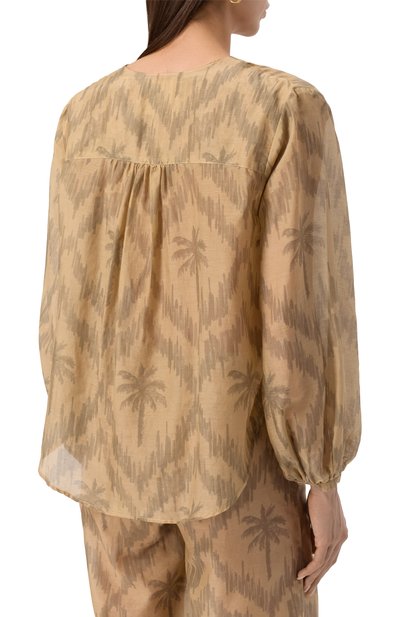 Блузка из хлопка и шелка MANEBI, арт. V73EP, фото 4