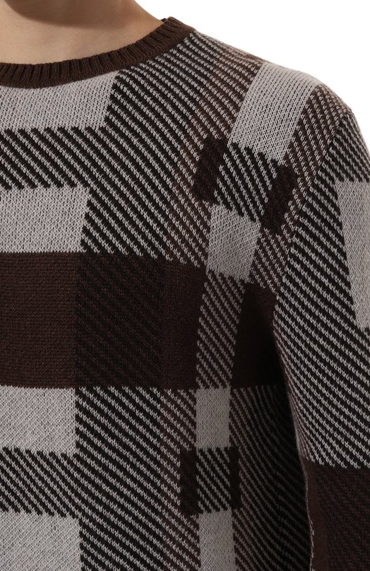 Кашемировый джемпер Kiton UMK043303 Коричневый  UMK043303 Фото 5