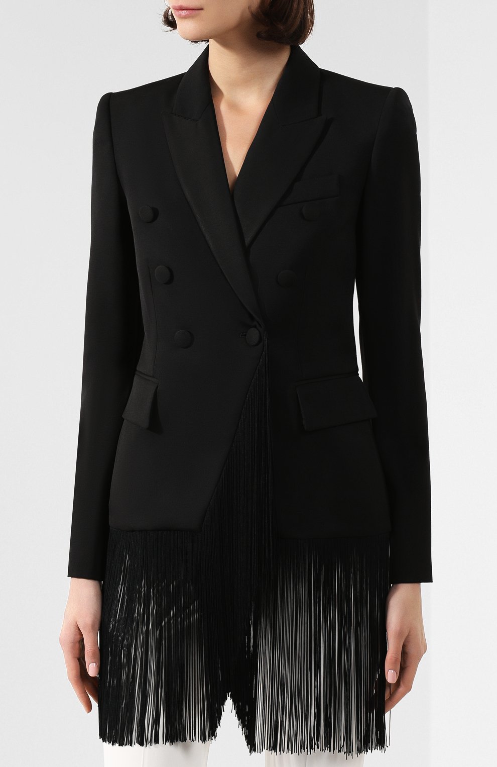 Шерстяной жакет STELLA MCCARTNEY черного цвета по цене 99500 руб., арт. 579262/SFB18, фото 3 Шерстяной жакет STELLA MCCARTNEY, арт. 579262/SFB18, фото 3
