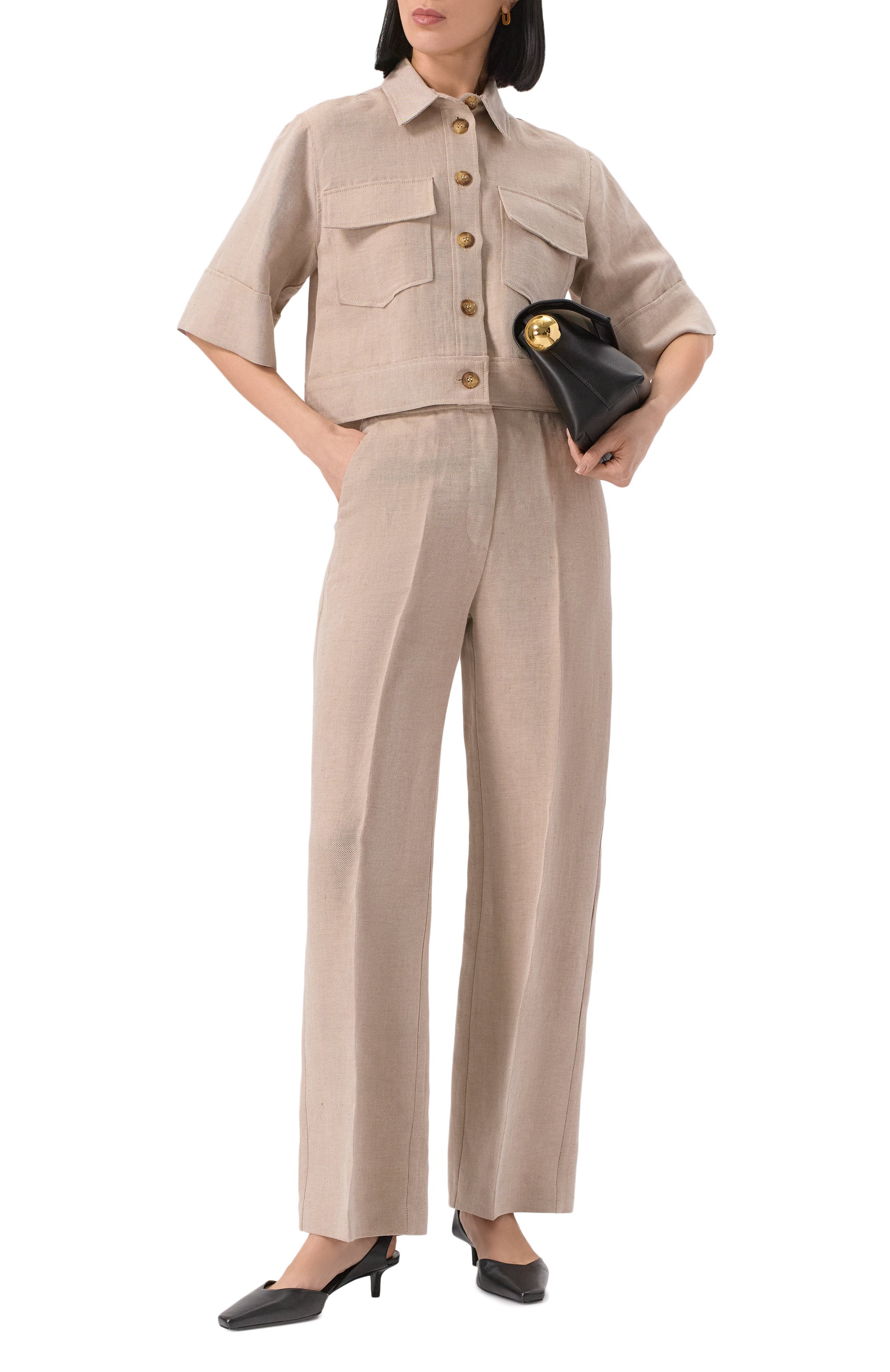 Рубашка изо льна и хлопка BEATRICE .B, арт. 25FE3995CLI0, фото 2