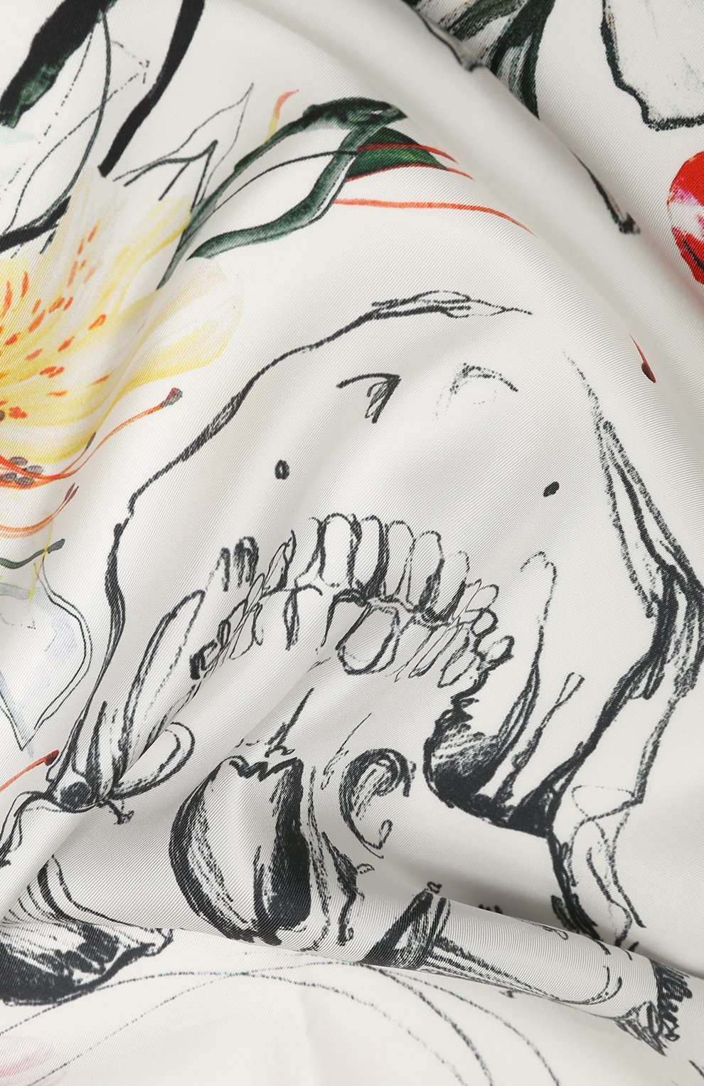 Шелковый платок ALEXANDER MCQUEEN, арт. 621799/3001Q, фото 2