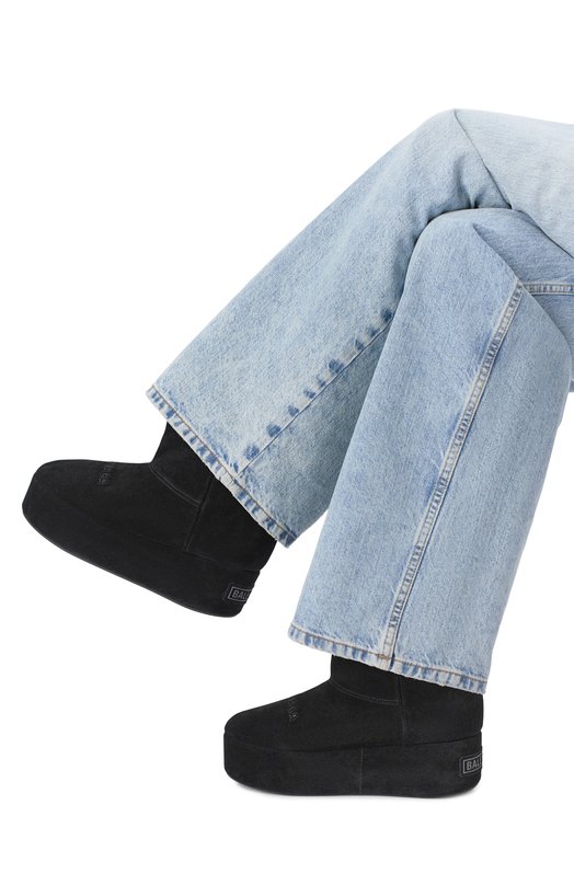 Замшевые полусапоги Alaska Balenciaga 826360/WBFC1 Чёрный  826360/WBFC1 Фото 2