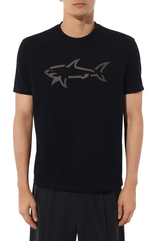 Хлопковая футболка Paul&Shark 14311653 Синий  14311653 Фото 3