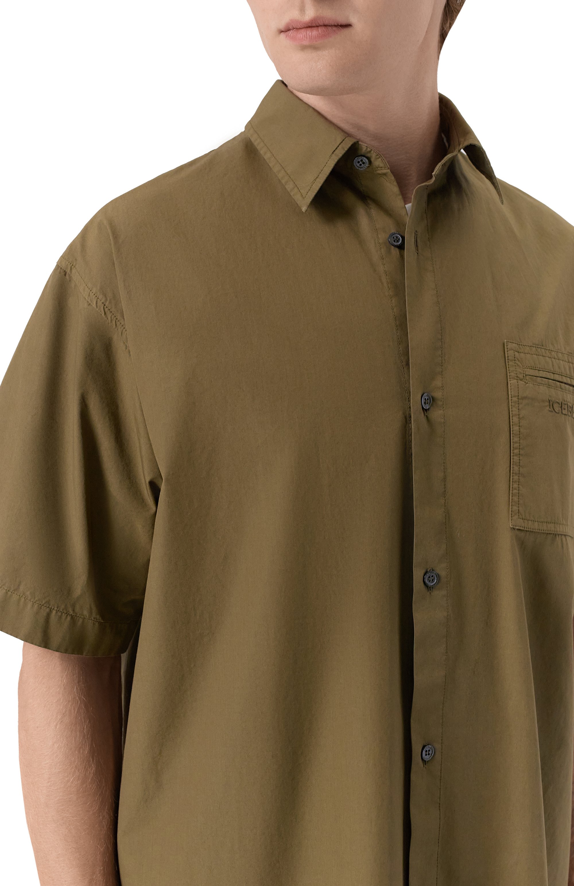 Хлопковая рубашка ICEBERG, арт. G080/0032, фото 5