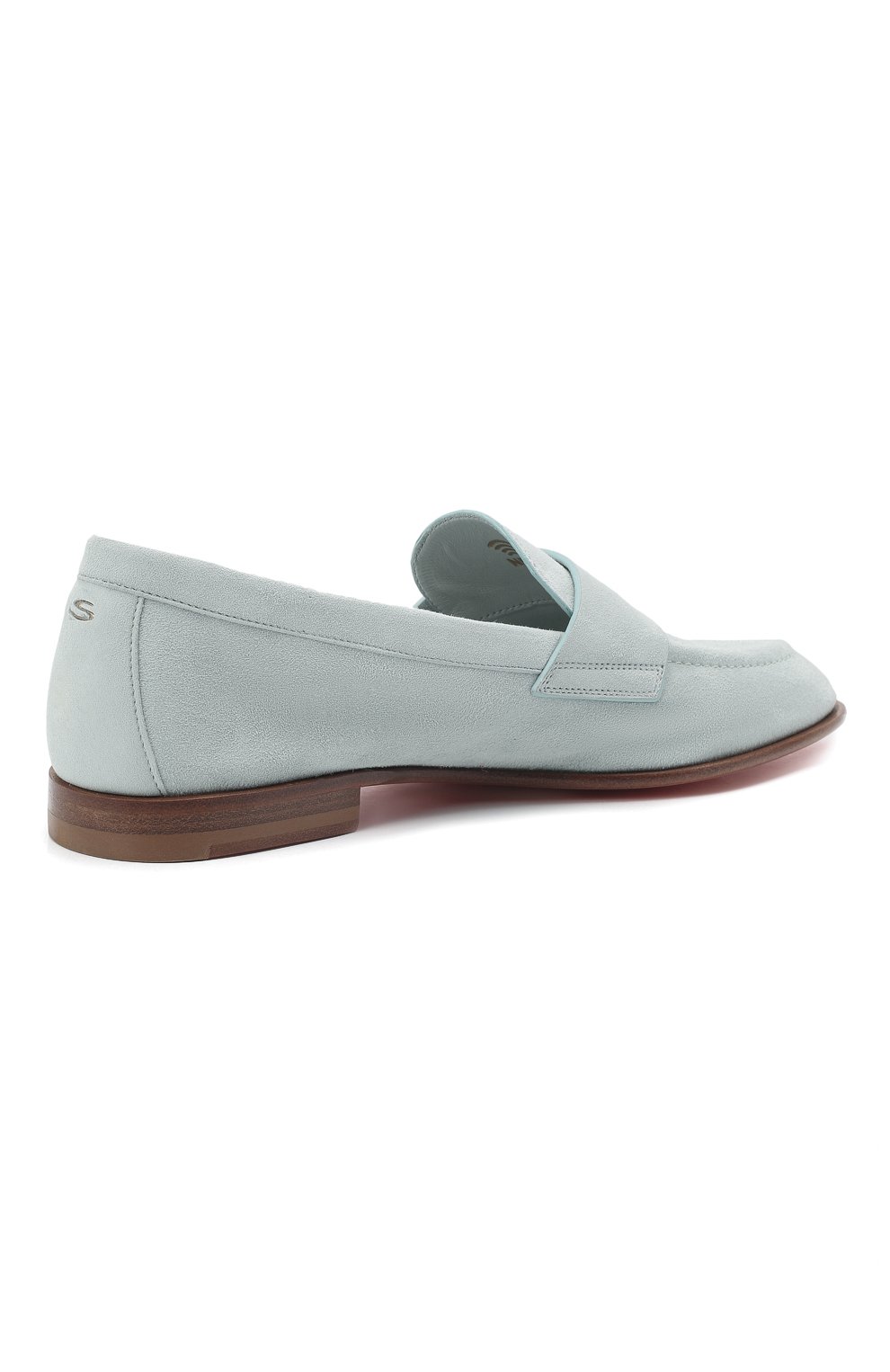 Замшевые лоферы SANTONI голубого цвета по цене 69950 руб., арт. WUSF59962HAFSLH0Z25, фото 5 Замшевые лоферы SANTONI, арт. WUSF59962HAFSLH0Z25, фото 5
