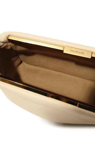 Клатч pochette FRENZLAUER кремового цвета по цене 59850 руб., арт. P0CHETTE, фото 5 Клатч pochette FRENZLAUER, арт. P0CHETTE, фото 5