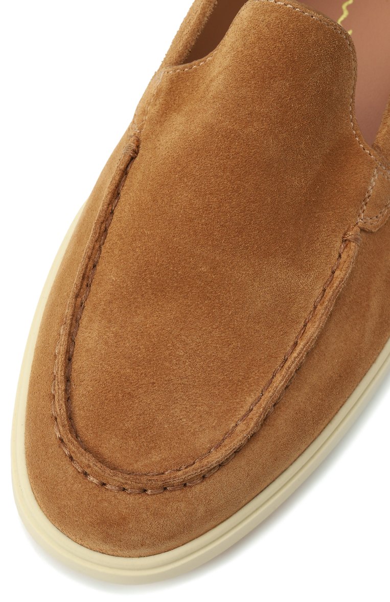 Женские замшевые лоферы SANTONI бежевого цвета, арт. WUYG58856TISNPYL | Фото 7 (Каблук высота: Низкий; Подошва: Платформа; Материал внутренний: Натуральная кожа; Материал внешний: Натуральная кожа, Замша; Материал сплава: Проставлено; Драгоценные камни: Проставлено)