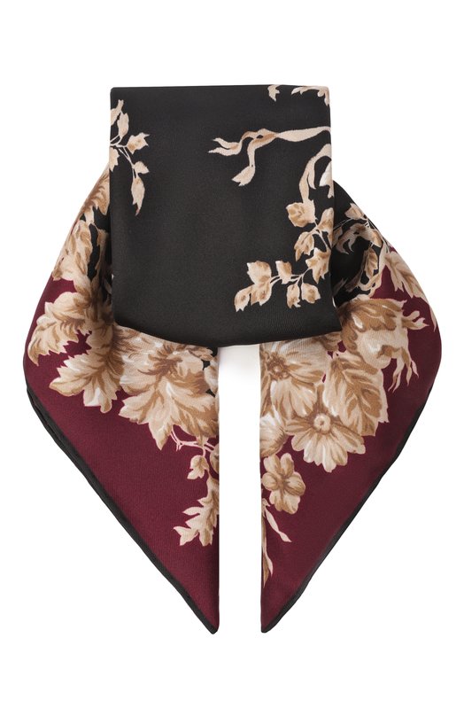 Шелковый платок Dolce & Gabbana FN093R/GDC9D Бордовый FN093R/GDC9D