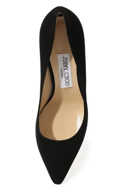 Замшевые туфли romy 85 JIMMY CHOO черного цвета по цене 93050 руб., арт. ROMY85SUE, фото 3 Замшевые туфли romy 85 JIMMY CHOO, арт. ROMY85SUE, фото 3