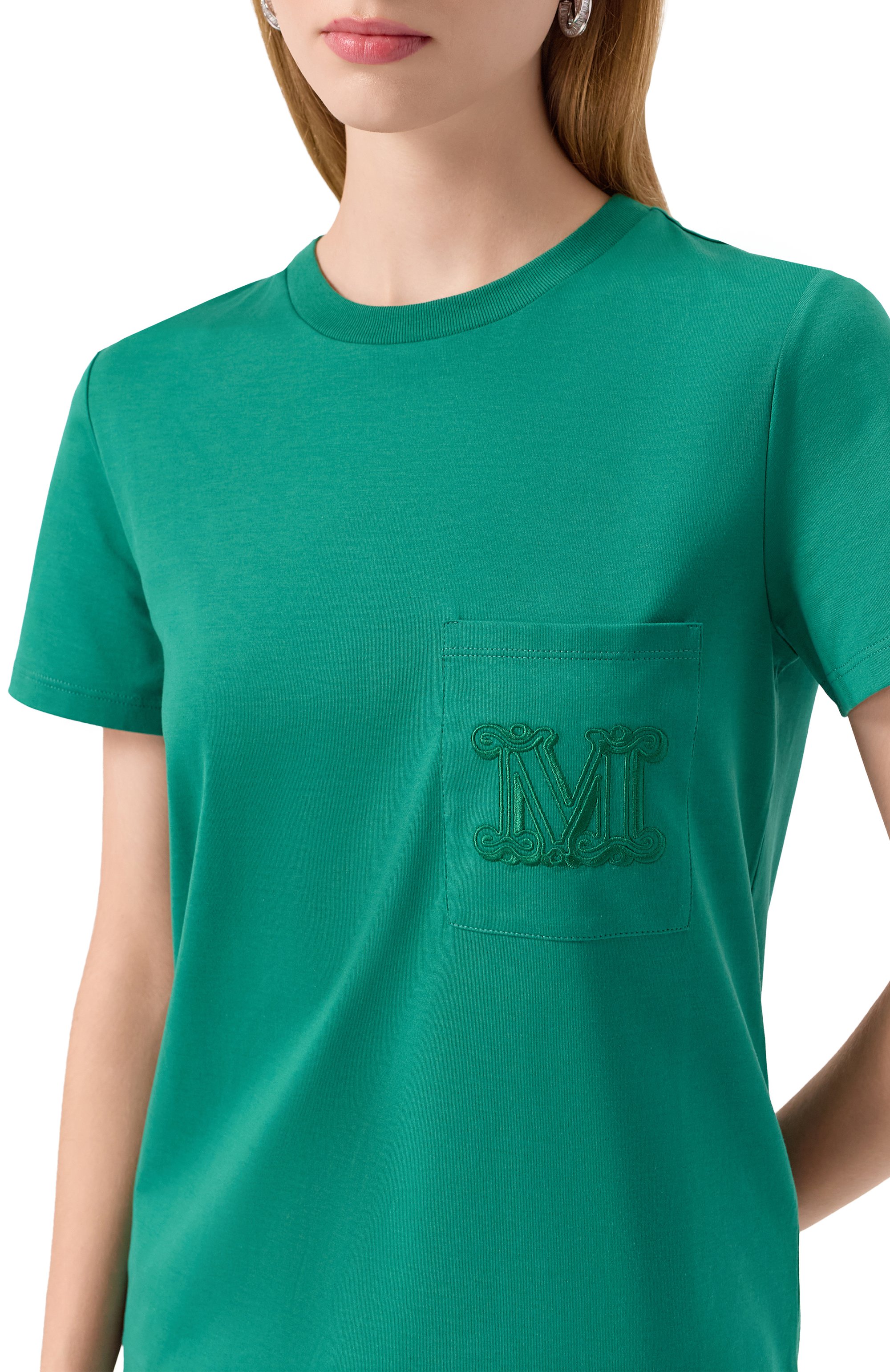 Хлопковая футболка MAX MARA, арт. PAPAIA, фото 5