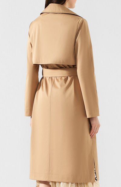Хлопковый тренч STELLA MCCARTNEY бежевого цвета по цене 99000 руб., арт. 599857/S0A09, фото 4 Хлопковый тренч STELLA MCCARTNEY, арт. 599857/S0A09, фото 4