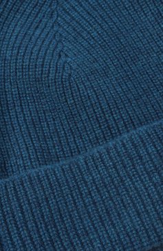 Мужская кашемировая шапка ZEGNA темно-бирюзового цвета, арт. BNI/UEAT01A8 | Фото 3 (Материал: Кашемир, Шерсть, Текстиль; Нос: Не проставлено; Кросс-КТ: Трикотаж)