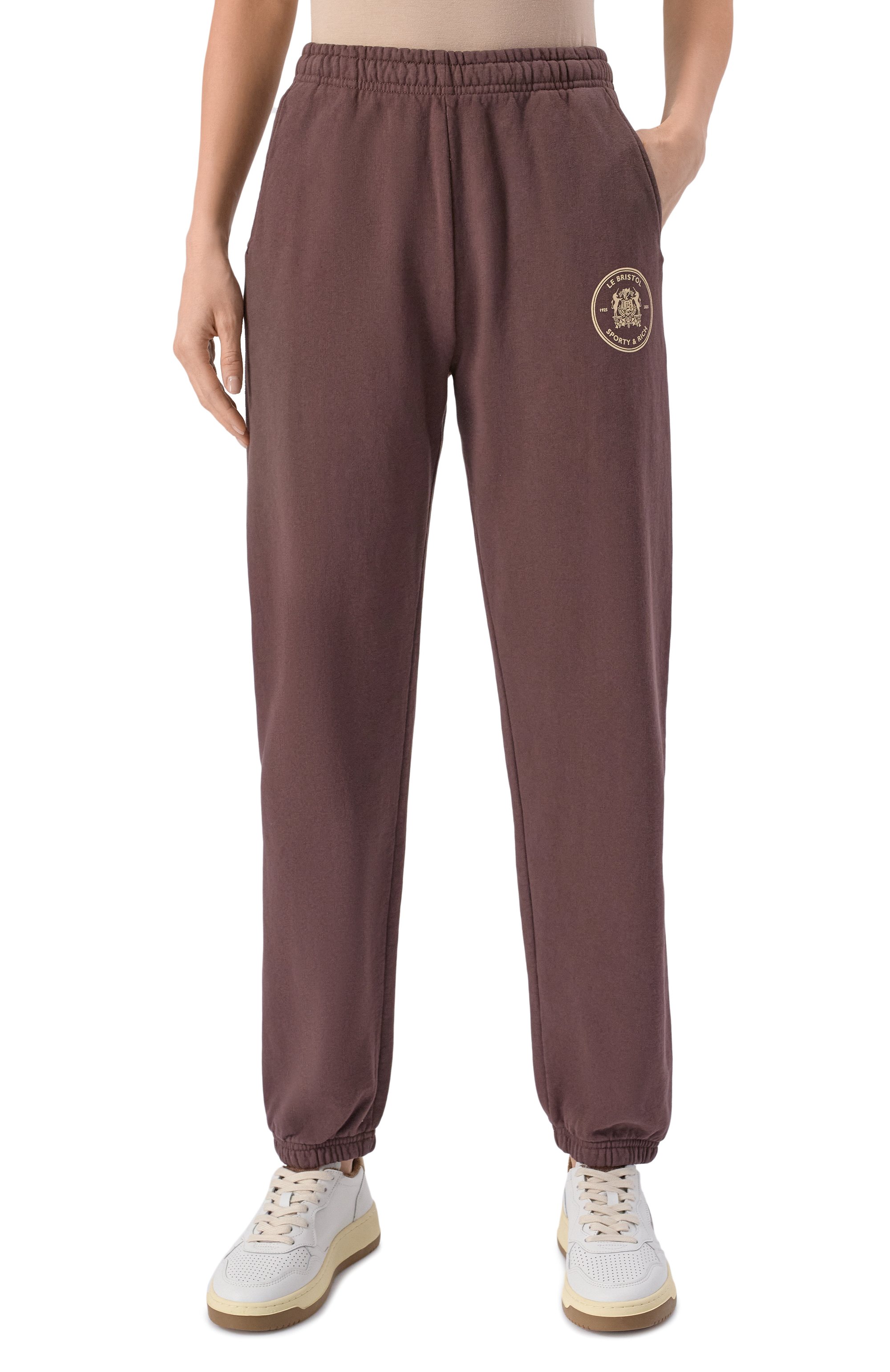 Хлопковые джоггеры sporty & rich x le bristol paris SPORTY AND RICH, арт. PA036517618BR03, фото 6