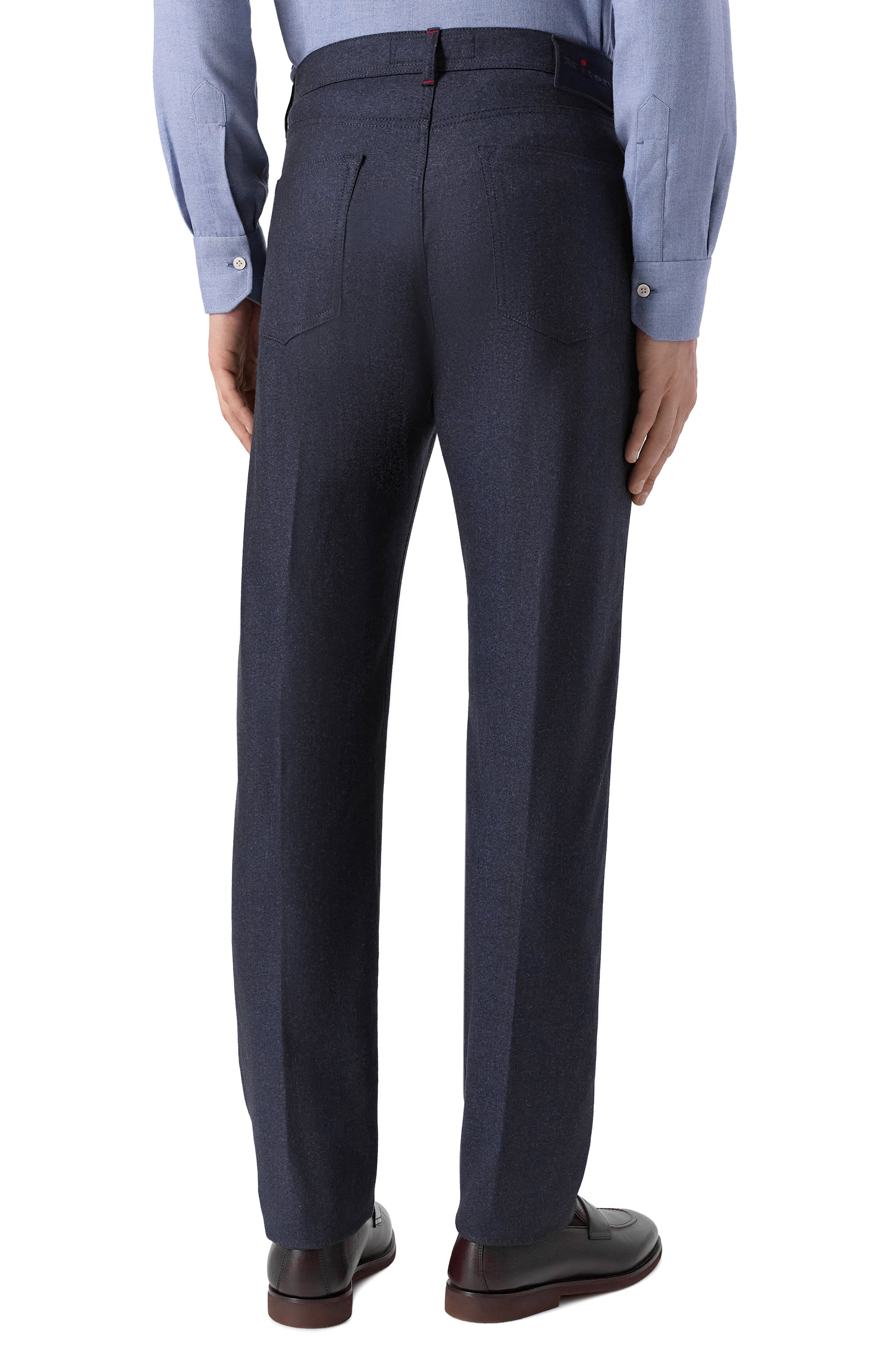 Шерстяные брюки KITON темно-синего цвета по цене 212000 руб., арт. UPNJSK0171H01, фото 4 Шерстяные брюки KITON, арт. UPNJSK0171H01, фото 4