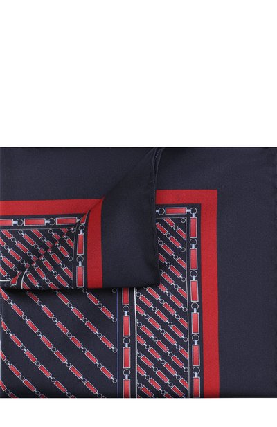 Мужской шелковый платок с принтом ZILLI, арт. 50075/HANDKERCHIEF