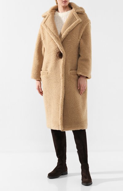 Дубленка AVA ADORE бежевого цвета по цене 104500 руб., арт. S0PHIA/68 AA FW19, фото 2 Дубленка AVA ADORE, арт. S0PHIA/68 AA FW19, фото 2