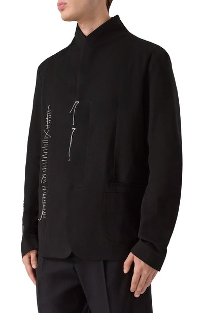 Хлопковый пиджак 139DEC, арт. SUT634-BK, фото 3