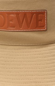 Женская хлопковая панама loewe x paula's ibiza LOEWE бежевого цвета, арт. K820HF1X17 | Фото 3 (Материал: Хлопок, Текстиль; Региональные ограничения белый список (Axapta Mercury): RU; Нос: Не проставлено; Материал сплава: Проставлено)