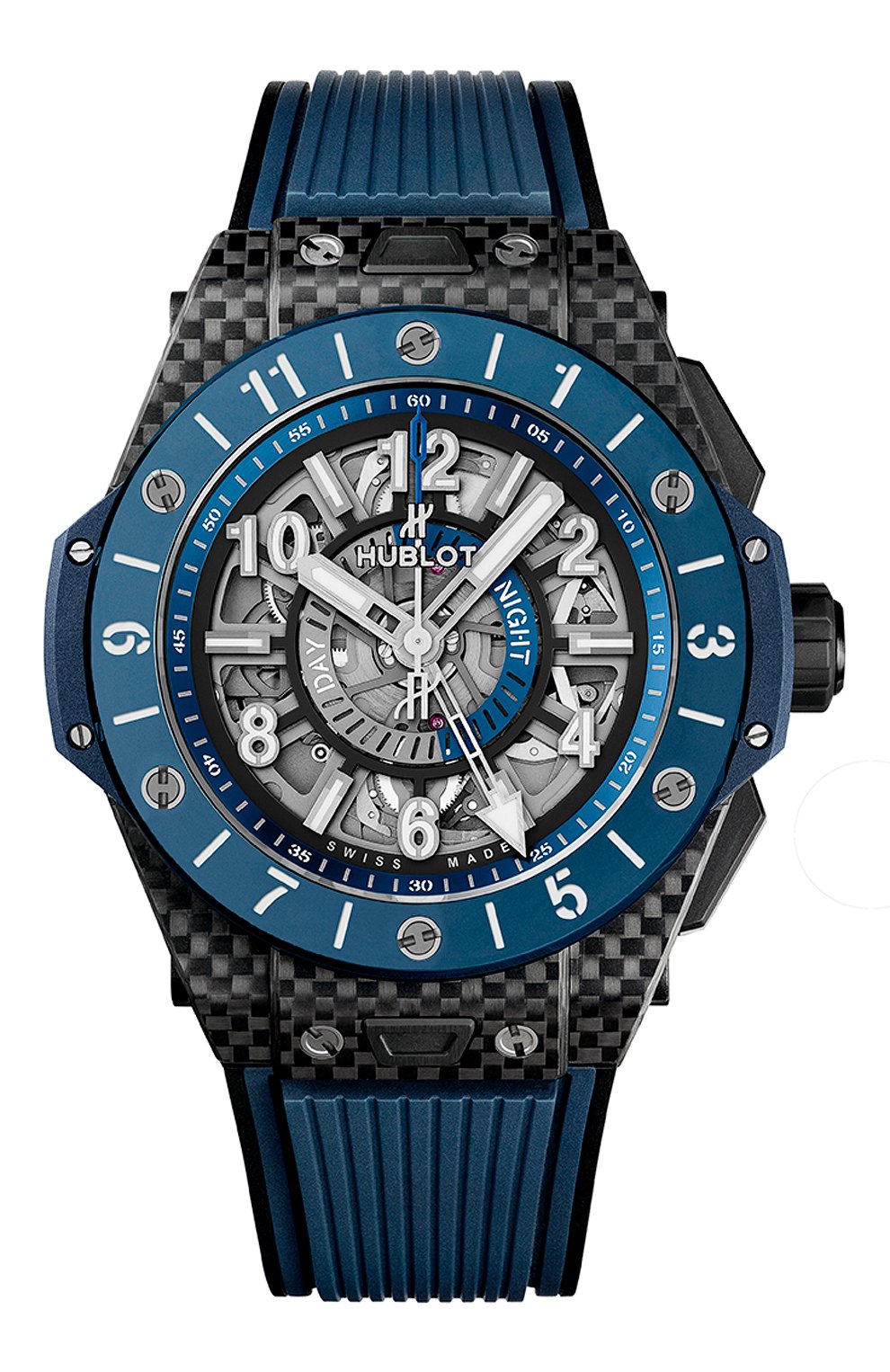 Часы big bang unico gmt carbon blue ceramic HUBLOT, арт. 471.QL.7127.RX, фото 1