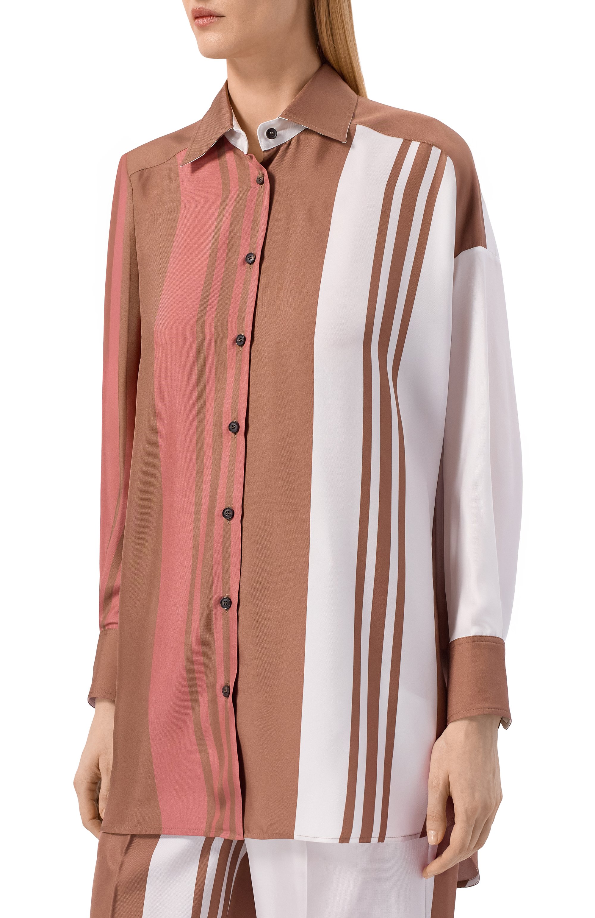 Шелковая рубашка KITON, арт. D51402K0999G08, фото 3