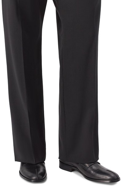 Кожаные лоферы MM6 черного цвета по цене 84700 руб., арт. SH1WR0003/P5000, фото 3 Кожаные лоферы MM6, арт. SH1WR0003/P5000, фото 3