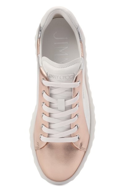 Кожаные кеды diamond light JIMMY CHOO, арт. DIAM0ND LIGHT/F/ADR, фото 5