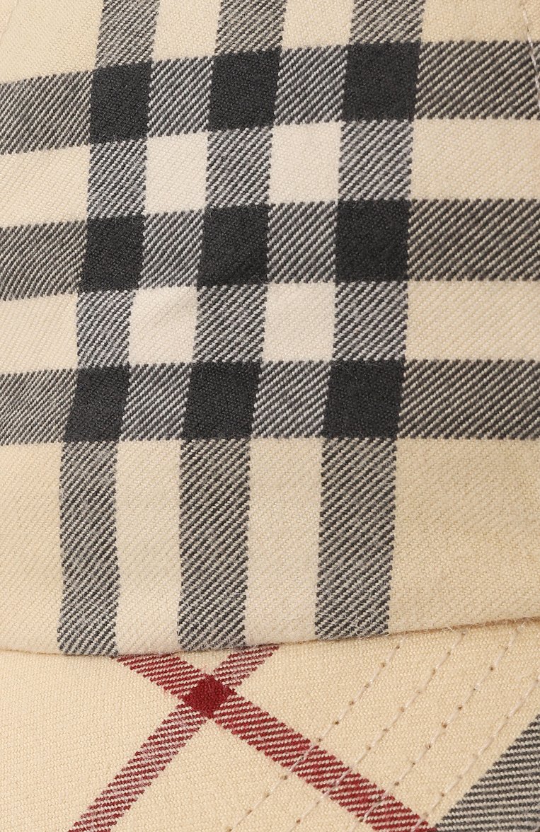 Мужская хлопковая бейсболка BURBERRY кремового цвета, арт. 8073370 | Фото 4 (Материал: Текстиль, Хлопок; Нос: Не проставлено)