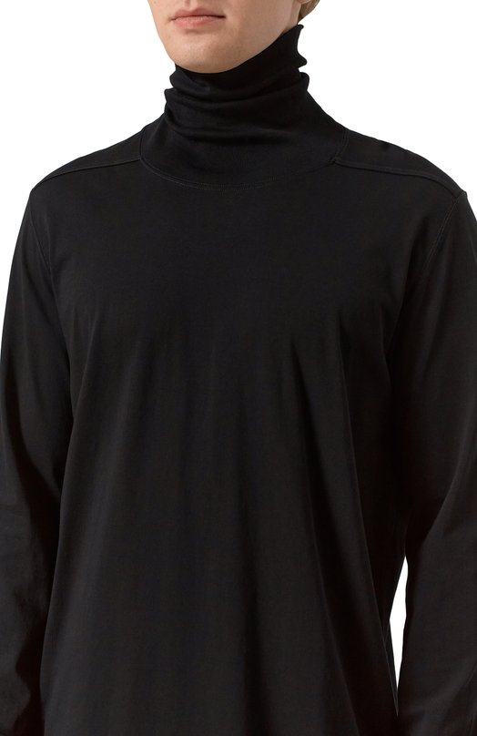 Хлопковая водолазка Rick Owens RU02E1286/JA Чёрный  RU02E1286/JA Фото 5