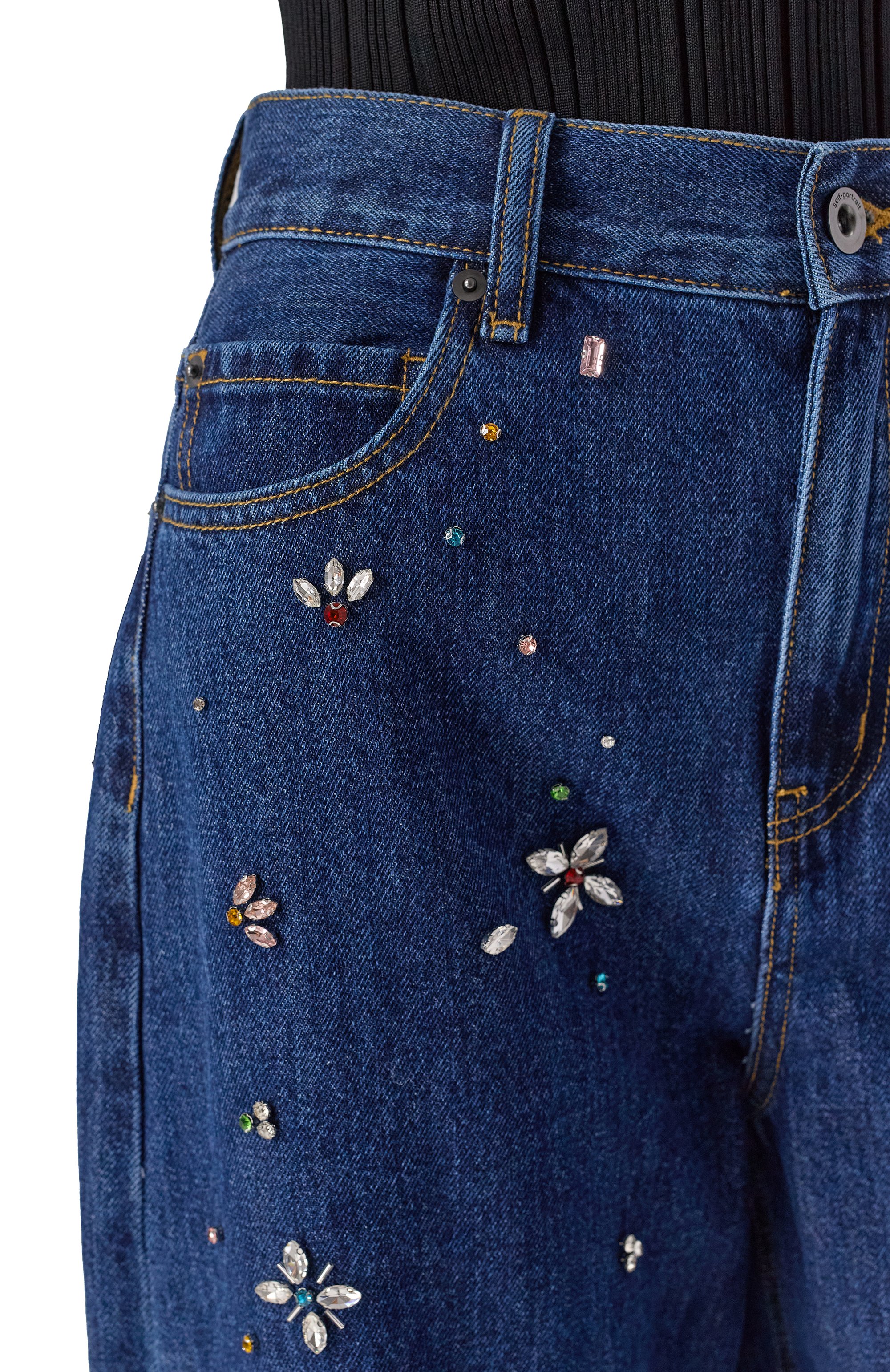 Джинсы SELF-PORTRAIT, арт. AW25827PBL, фото 5