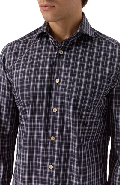 Хлопковая рубашка KITON, арт. UCCP2H0948136, фото 5