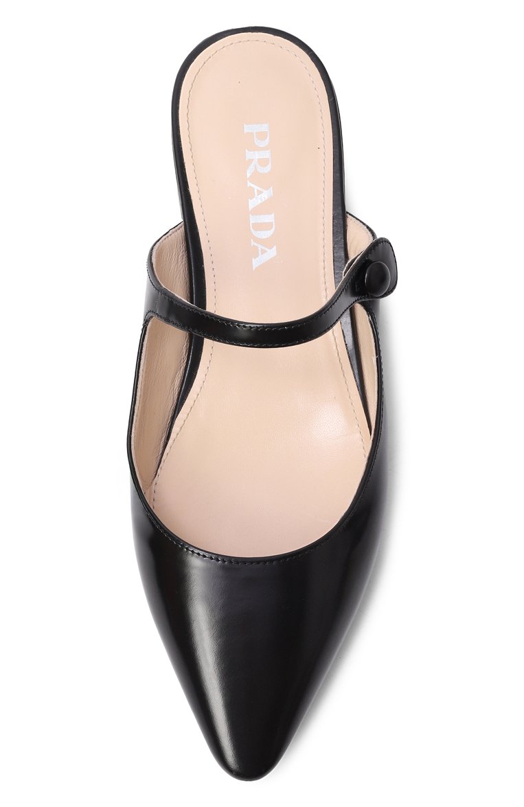 Кожаные сабо PRADA, арт. 1F534L-055-F0002-F-015, фото 4