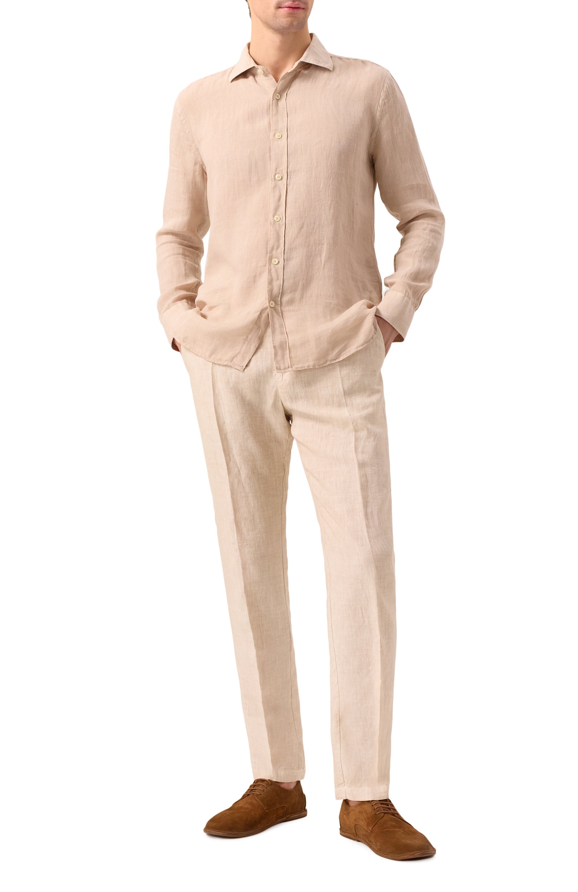 Льняные брюки 120% LINO, арт. 32ALIM299M/0253/S00, фото 2