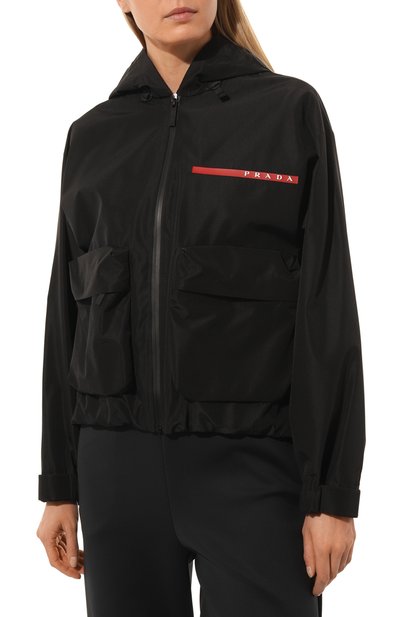 Куртка prada linea rossa PRADA черного цвета по цене 230000 руб., арт. 291784-1V94-F0002-201, фото 3 Куртка prada linea rossa PRADA, арт. 291784-1V94-F0002-201, фото 3