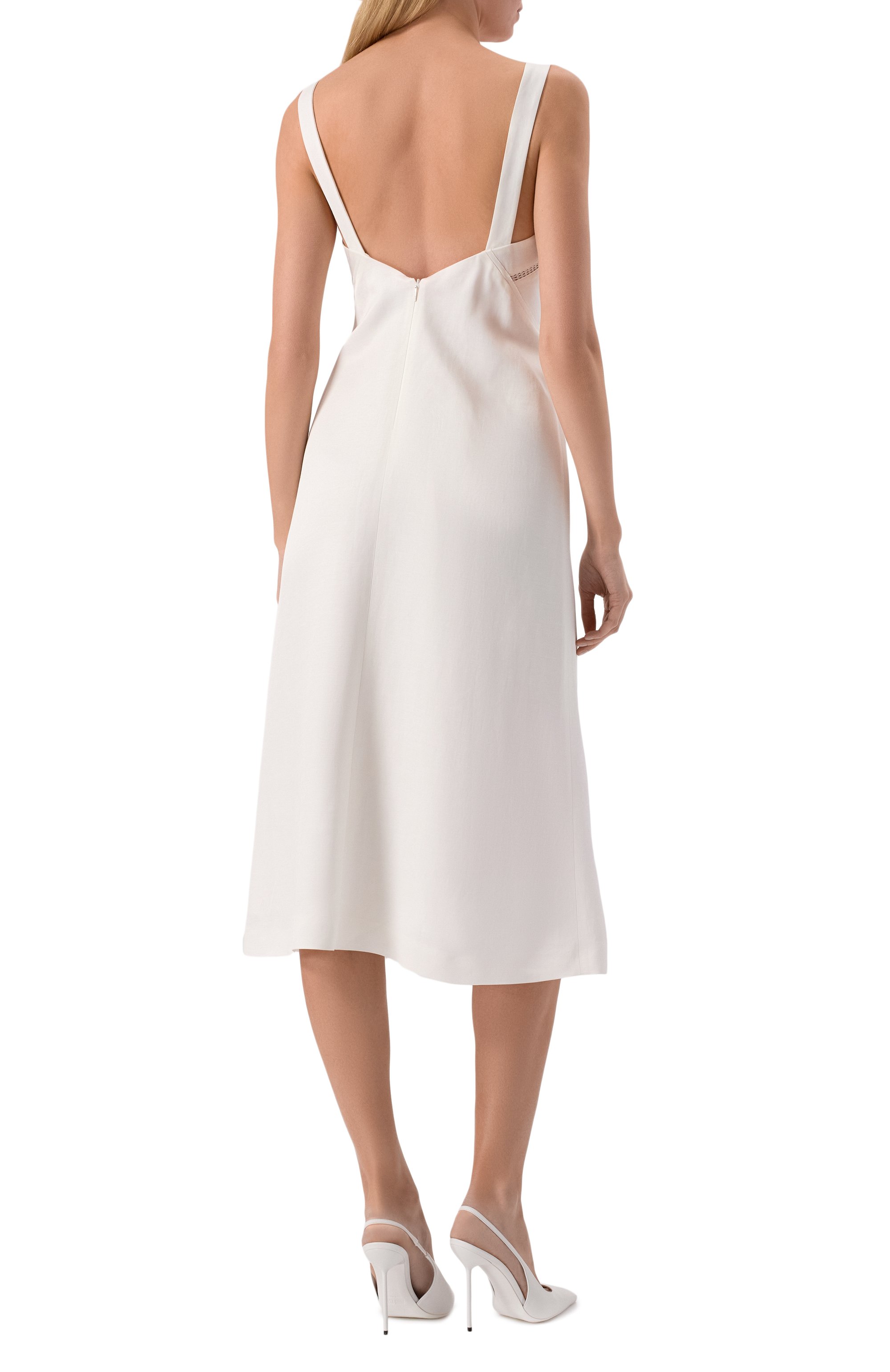 Платье из вискозы и льна BOSS, арт. 50535332, фото 4