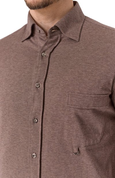 Рубашка из хлопка и кашемира STEFANO RICCI, арт. CJ007510/TE2603, фото 5