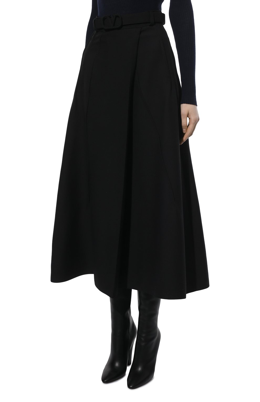 Юбка из шерсти и шелка VALENTINO, арт. WB3RA7V01CF, фото 3