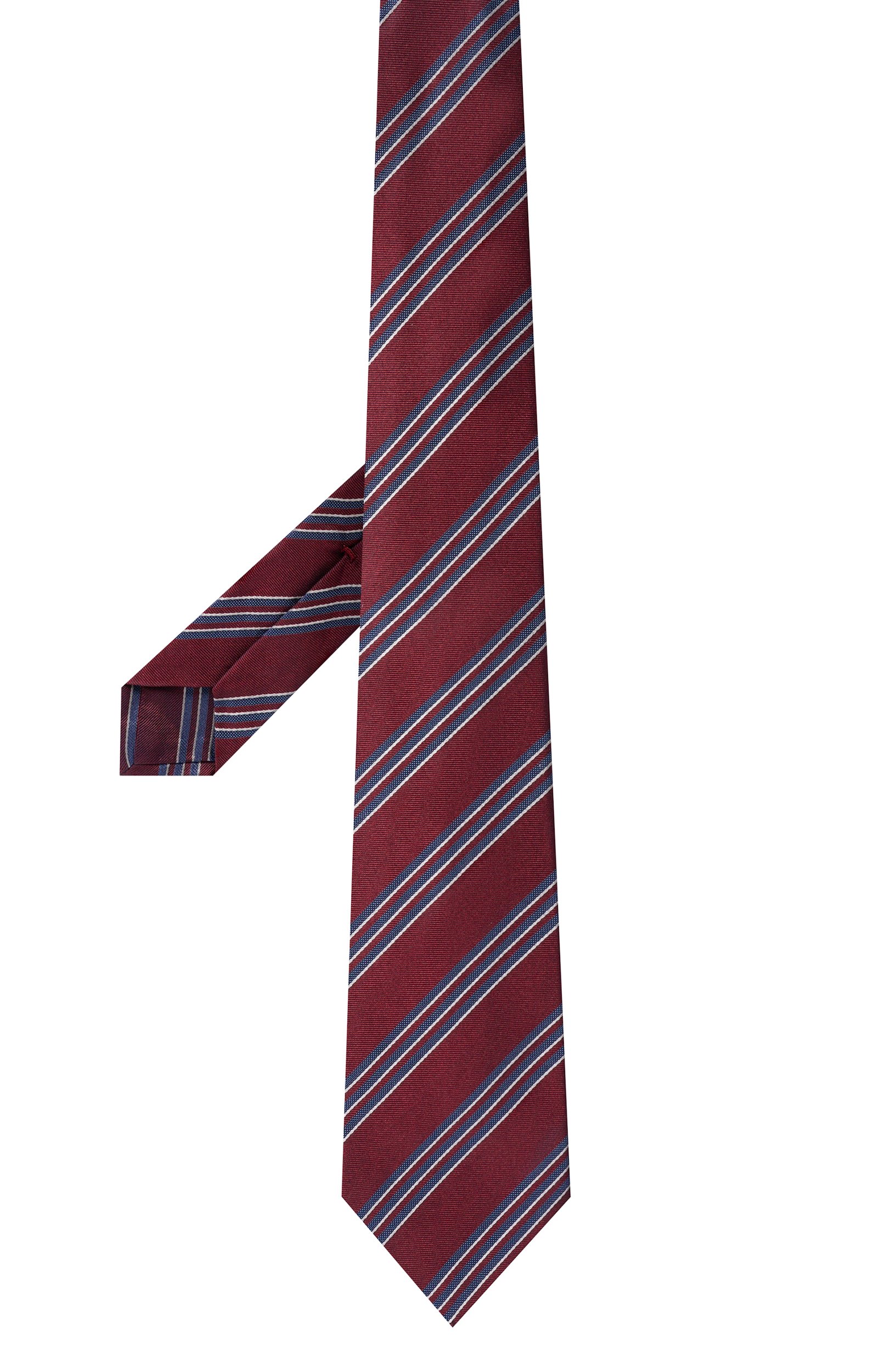 Шелковый галстук KITON бордового цвета по цене 41650 руб., арт. UCRVKPC01M27, фото 3 Шелковый галстук KITON, арт. UCRVKPC01M27, фото 3