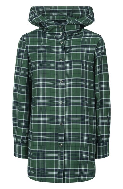 Женская рубашка из хлопка и кашемира KITON, арт. D54435H09420