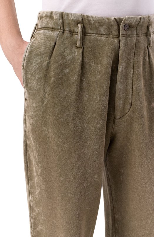 Брюки из хлопка и лиоцелла R13 R13WK326-001BT Хаки  R13WK326-001BT Фото 5