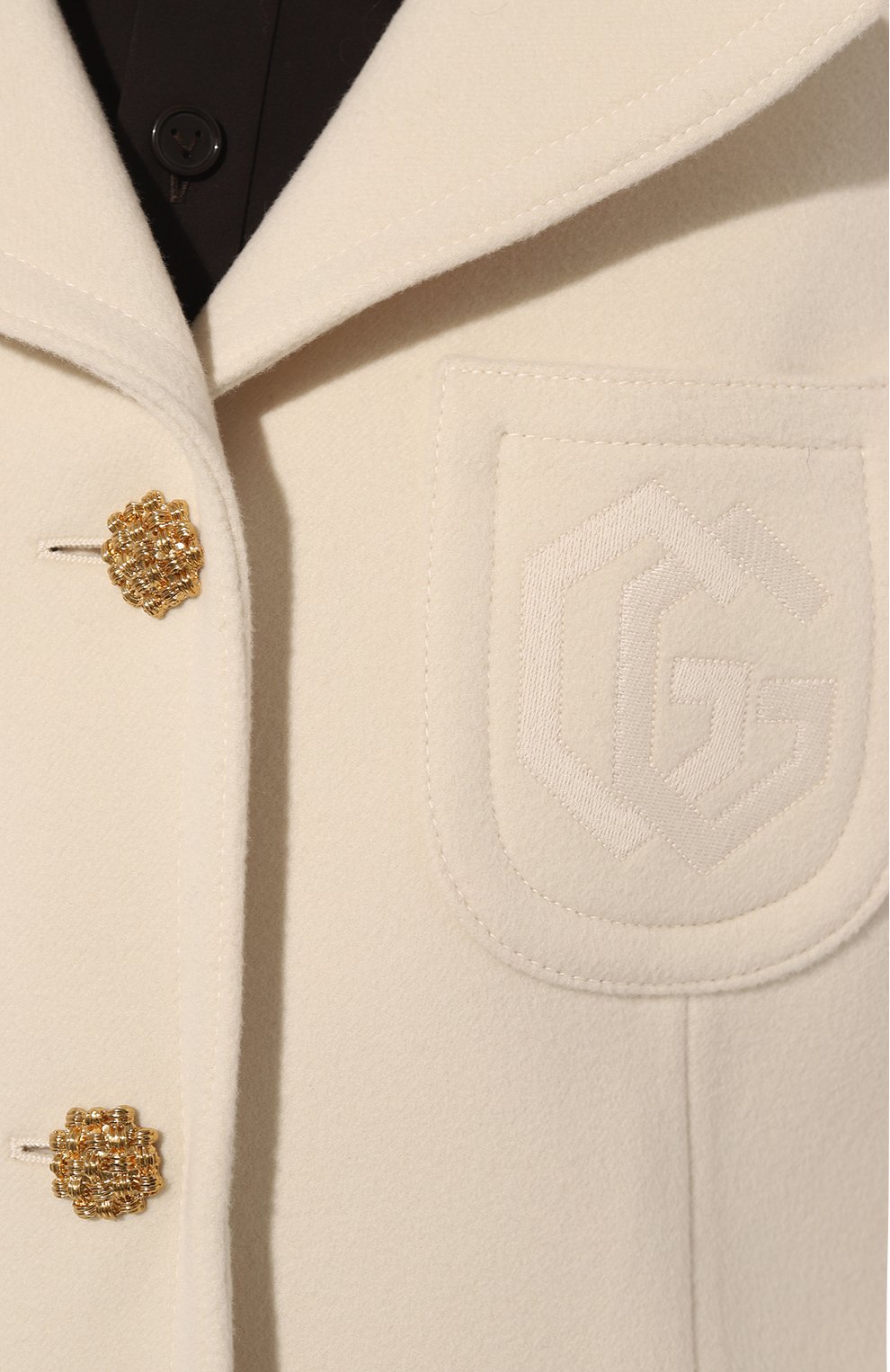 Шерстяное пальто GUCCI кремового цвета по цене 476500 руб., арт. 657054 ZAG3M, фото 5 Шерстяное пальто GUCCI, арт. 657054 ZAG3M, фото 5