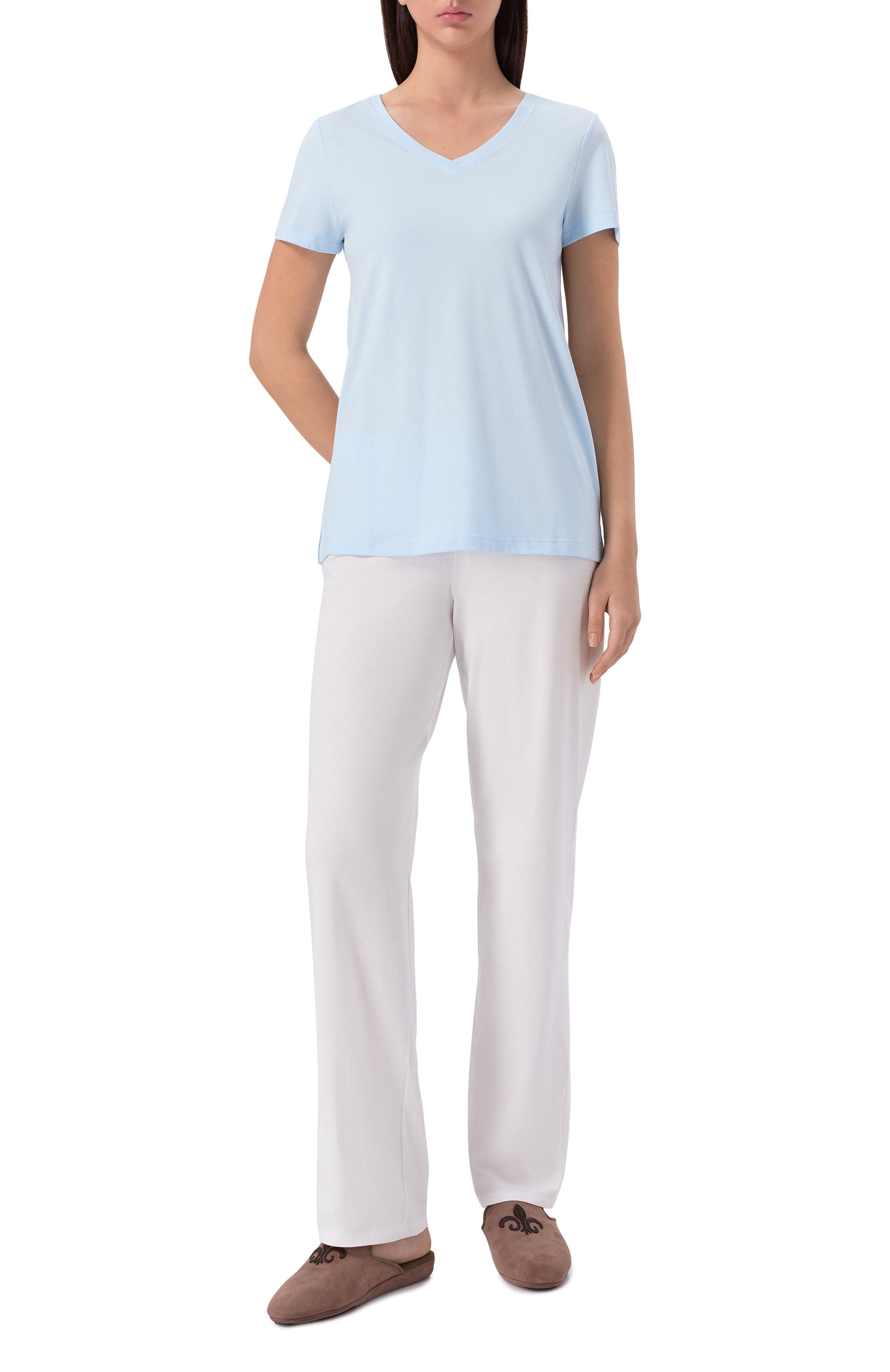 Хлопковая футболка HANRO, арт. 074842, фото 2