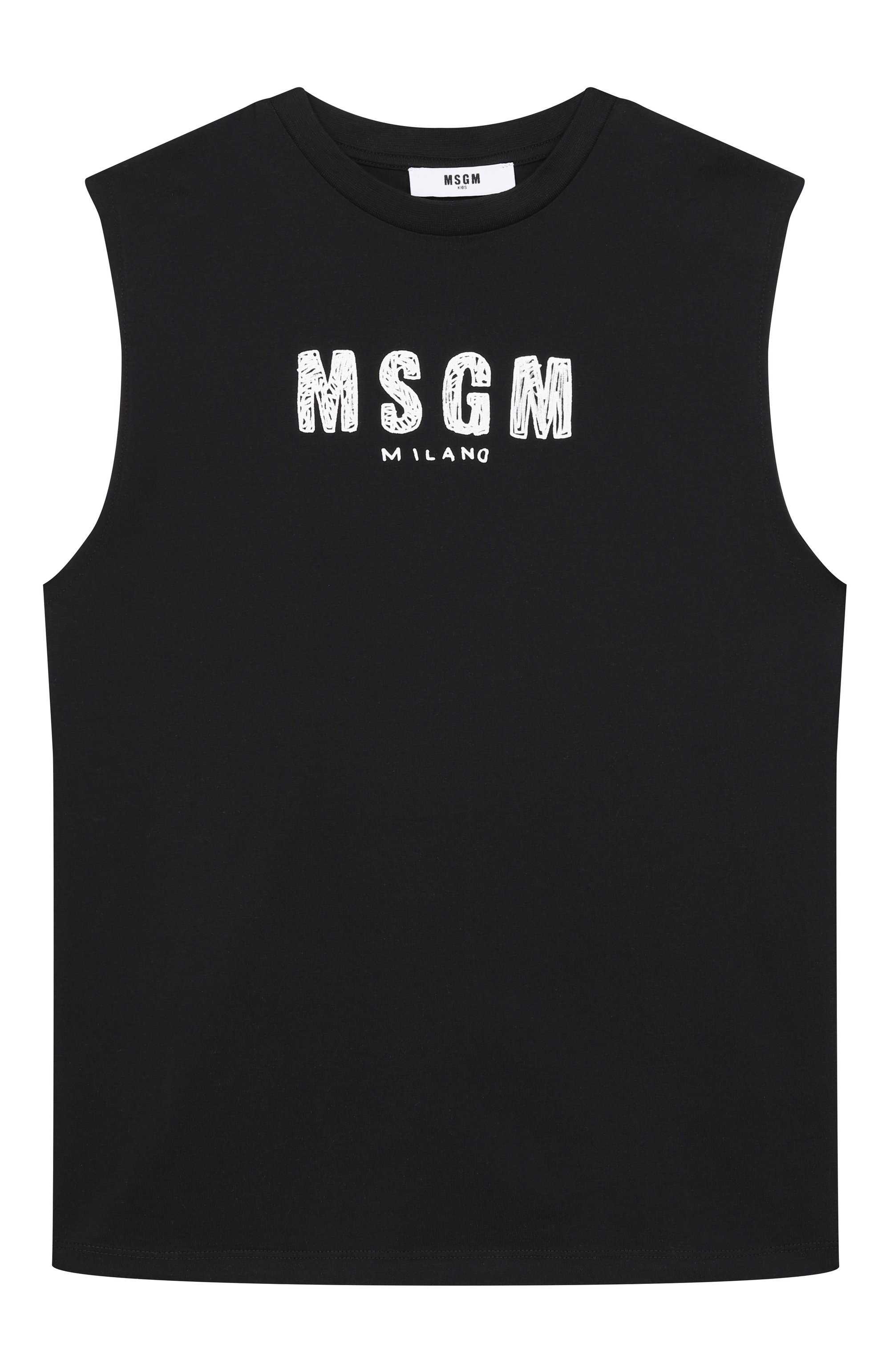 Хлопковая майка MSGM KIDS, арт. S6MSJUTH069, фото 1